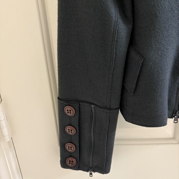 Susana Monaco Wool-Blend Military Style Zip Jacket – Size 2 - Picture 6 of 6
